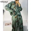 Klkxmyt 2 أجزاء مجموعة النساء الربيع طويلة الأكمام الأزياء ليوبارد طباعة قميص بلوزة والسراويل عارضة السراويل النسائية مجموعات 210527
