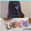 Gumki biżuteria dziewczyny dziewczęta żywica motyl do włosów romantyczna pin moda pazur modna akrylowa aesories koreańska biżuteria dostawa 2