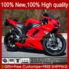 Bodywork For KAWASAKI NINJA ZX 636 600 CC ZX600 ZX-636 ZX-600 Motorcycle Body 10No.136 ZX 6R 600CC 6 R ZX6R 07 08 ZX-6R ZX600C 2007 2008 ZX636 07-08 Fairing Kit factory red