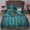 2022 -selling Silk Bedding Sets 4 Pcs Solid Bed Suit Qulit Cover Designer Bedding Supplies 10 Colors 436 V2241c