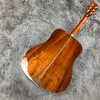 D45 Moule Full KOA Wood Real Shell Incrusté Guitare Acoustique