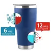 30 oz Tumbler Paslanmaz Çelik Çift Duvar Seyahat Kupası Vakum Yalıtımlı Kahve Süt Kupa