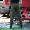 Pole Żyli Casual Army Joggers Męskie Tactical Wiele Pocket Zipper Cargo Pants Combat Bawełna Proste Spodnie Męskie Zielony Czarny 210518