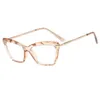 Moda óculos de sol quadros gato óculos para mulheres na moda marca trasparent miopia óculos quadro metal espetáculos ópticos óculos óculos 2021