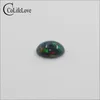 6 мм * 8 мм окрашенный натуральный окрашенный опал свободный драгоценный камень для ювелирных изделий DIY высококачественный черный опал Gemstone H1015