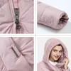 GASMAN Giacca invernale da donna Cappotto lungo e spesso caldo con cappuccio Parka con cappuccio Donna Collezione calda Piumino Plus Size 1702 210819