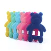 Baby Bear Teethers 6 Colors Silicone Teething Toys Toddler Soother Cute Animal Chew Molars Soothing Toy Teether M3740