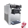 Tre smaker Ice Cream Makers Machine Desktop Gelato Making Machine Rostfritt stål Yoghurt Soft Ice Cream Vending Machine 110V 220V