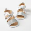 Sandals Summer Shoes Baby Girls Fine Flash Soft Non-Slip Rubber Sole Flat Walking Bottom Sandale De Plage Bebes#40