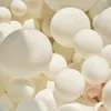 Big White Round Balloons 5/10 // 12/18 / 36inch Wedding Latex Hel Pastel Matowy Czyste Baloes Arch Garland Urodziny Dekoracja