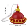 Other Bird Supplies Round Chicken Drinking Fountain Device Hanging Cup Waterer Bowl Poultry Drinker