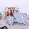 Borsa cosmetica da donna Soft Snowflake Make Up Storage Pads Pacchetto da toilette Travel Makeup Organizer Pouch Beauty Case 2021 Borse Custodie