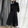 100% ullrock för kvinnor Höstjacka Dubbelsidig Cashmere Alpaca Coat Winter Womens Long Woolen Coat