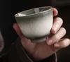 Vintage grosso japonês Rero estufa artesanal único copo tigela pequena para