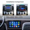 2dinカーラジオ9 '' Android 8.1 2.5DガラスGPS Navi Car Multimedia Play 2006-2017トヨタカローラステロ