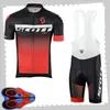 Scott Team Cycling Krótkie Rękawy Jersey (BIB) Szorty Zestawy Męskie Letnie Oddychające Road Road Rower Odzież MTB Rower Outfits Mundur sportowy Y210414170