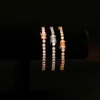 5mm Rose Gold Color CZ Tennis Armband Hip Hop Koppar Iced Out Cubic Zirconia Smycken för män Kvinnor 211124