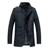 Clássico longo homens trench casaco para verão fino masculino casual khaki zipper windbreaker streetwear outerwear baggy varsity jaqueta 211105