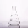 اللوازم المعملية 50-10000ML الزجاج Erlenmeyer قارورة زجاجة مخروطية، 24/29 مفصل، كيمياء زجاجي