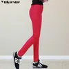 Velvet Thicker Women Jeans Warm High Waist Trousers candy color Cowboy Pants Denim Winter Pencil Plus Size 210608