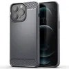 iPhone 14 Pro Max 13 Mini 12 11 XS XR X 8 7 Plus SE Carbon Fiber Soft TPU Rubber Silicone Hybrid Protective7369467の携帯電話ケース