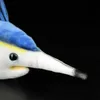 46 cm Blue Marlin Makaira Nigricans Realistico Peluche Ripiene Vita Reale Animali Marini Morbidi Pesci Bambole di Simulazione per I Bambini Regalo Q0727