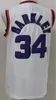男性ビンテージバスケットボールチャールズバークリージャージー34スティーブナッシュ13レトロブラックパープルホワイトチームカラー刺繍とステッチスポーツファンのための通気性