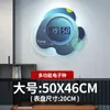 Relógios de parede meisd grande relógio digital decorativo de controle de música inteligente relógios celulares bluetooth connect home decor blue horloge