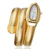 Wristwatches 2021 Luxury Snake Winding Watch Women Fashion Dress Watches Quartz Bangle Bracelet Ladies Relogio Feminino