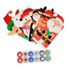 Presente Envoltório 24 Pcs Kraft Papel Candy Bolinho Bolsa Santa Claus Boneco De Natmas Embalagem de Natal Sacos Xmas Navidad Ano Festa Decoração Fontes