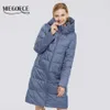 MIEGOFCE Collection d'hiver en coton pour femmes Veste coupe-vent avec tissu à col montant et manteau imperméable pour femmes Parka 211018