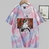 Mushoku Tensei T-shirt Stampa Moda Manica corta Girocollo Tie Dye Anime Top Y0809