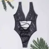 Sexy swimsuit bandage oco out swimwear mulheres bodysuit push up monokini backless banheiro terno beachwear 210521