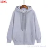 Outono Men's Zipper Cardigan Plus Size Hoodie Men's Jacket Cardigan Sweatsized Mens Sweatshirt Homens 9xl 10xl 8xL X0610
