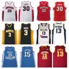 NCAA Michael James Kevin Harden Durant Basketball Jerseys Lebron X1 Stephen Allen Russell Iverson Curry Westbrook Dwyane Bryant Wade Carter