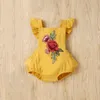 Verano lindo bebé mameluco niña ropa bordado traje traje para niños ropa niñas 210528