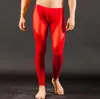 Vêtements de nuit pour hommes Mâle mince élastique Sous-vêtements thermiques Hommes Transparent Mesh Sexy Long Johns Vêtements pour hommes Collants Compression Leg319D