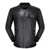 Kristallschädel Kunstlederjacke Herren Reißverschluss Slim Fit Kurz Hip Hop Casual Sport Designer Motorradmantel Biker Buchstaben Mode Luxus Fitness Mann Kleidung neuer Stil