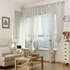 Glanzend zilveren tule gordijn voor woonkamer venster scherm wit moderne pure keuken blinds slaapkamer draperie M135Z 210712