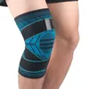 Ginocchiere per gomiti Cinghie Anti-scivolo Compressione Supporto per gambe lavorato a maglia Protezione Pallacanestro Corsa Ciclismo Abbigliamento sportivo Accessori 1pc Manicotto imbottito