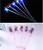 Borboleta led piscando cabelo trança brilhando luminous hairpin novetly hairs ornamento meninas luz brinquedos festa presente de natal