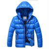 7-16 jaar Kinderen Jongens Winterjas Jas Mode Tiener Hooded Parka Wadded Bovenkleding Thicken Warm Buitenkleding 211203