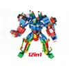 12 in 1 Kleurrijke Digitale Robot Kits Model Bouwstenen Bricks Action Figure Speelgoed Voor Jongen