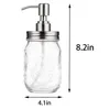 Aço Inoxidável Mason Jars LID Fugas à prova de sabão Prova Dispensador sem frasco transparente Press Bomba Head Atacado Wht0228