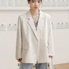 春の女性シックなカジュアルブレザーコートフルスリーブソリッドダブルブレストレディーススーツ韓国の女性のoutwear 210514