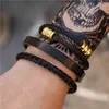 Macchina metallica corda braccialetto duro stili industriali design moda uomo 3 braccialetti set braccialetti del filo unisex 8 colori all'ingrosso