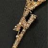 Lüks Moda Tasarımcısı Erkek Bayan Broş Pimleri Marka Altın Harf Broş Pin Takım Elbise Pimleri Bayan Özellikler Tasarımcı Takı 4 * 7 CM