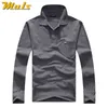 Cotton Polos Men Long Sleeve Mens Polo Shirt Spring Autumn Striped Male Polo Dress Classic Business Father Gift Drop Ship 220113