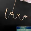 Coreano Dia dos Namorados Explosão Love Clavicle Chain Letras Pingente Não-Desvanço de Titânio De Aço Colar Atacado Fábrica Price Preço Especialista