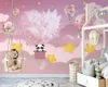 Beibehang Benutzerdefinierte papel de parede moderne nordische handgemalte feder sternenhimmel kinderzimmer interieur hintergrund tapete